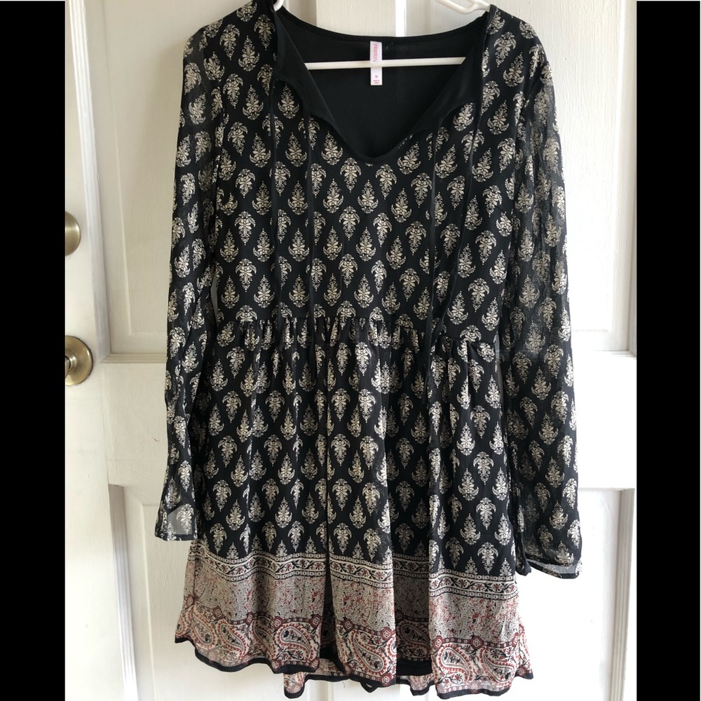 Merona Size Small long sleeve black dress